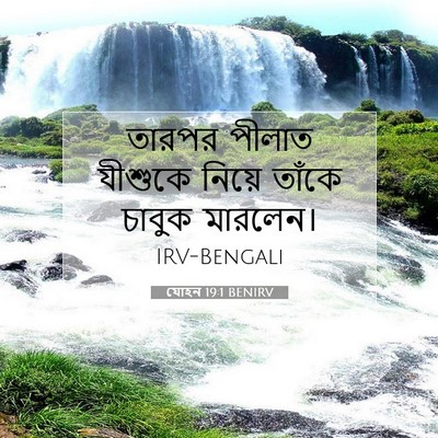 Picture 07 - যোহন 19:1 BENIRV - তারপর পীলাত - Bible Verse Picture