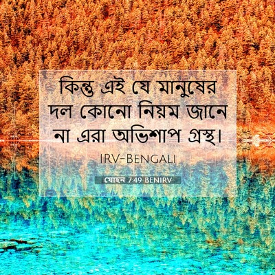 Picture 07 - যোহন 7:49 BENIRV - কিন্তু এই যে - Bible Verse Picture