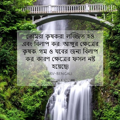 Picture 07 - যোৱেল 1:11 BENIRV - তোমরা কৃষকরা, - Bible Verse Picture