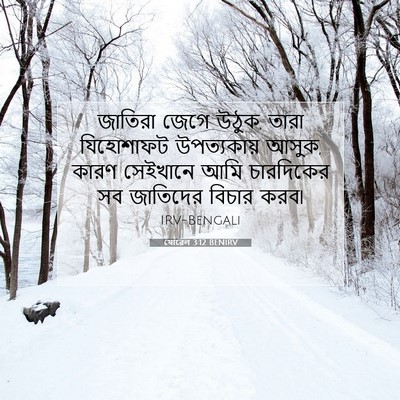Picture 07 - যোৱেল 3:12 BENIRV - জাতিরা জেগে উঠুক, - Bible Verse Picture
