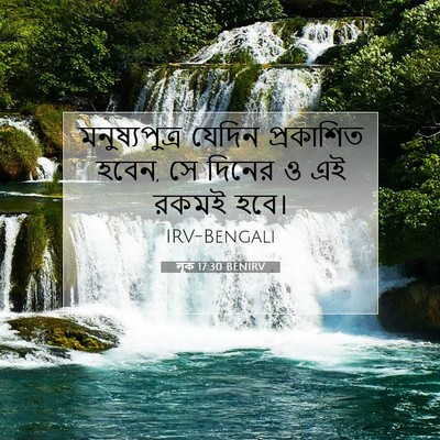 Picture 07 - লূক 17:30 BENIRV - মনুষ্যপুত্র যেদিন - Bible Verse Picture