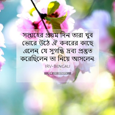 Picture 07 - লূক 24:1 BENIRV - সপ্তাহের প্রথম - Bible Verse Picture