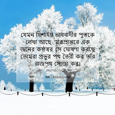 Picture 07 - লূক 3:4 BENIRV - যেমন যিশাইয় - Bible Verse Picture