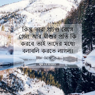 Picture 07 - লূক 6:11 BENIRV - কিন্তু তারা - Bible Verse Picture