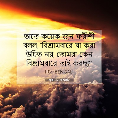 Picture 07 - লূক 6:2 BENIRV - তাতে কয়েক জন - Bible Verse Picture