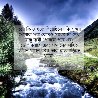 Picture 07 - লূক 7:25 BENIRV - তবে কি দেখতে - Bible Verse Picture