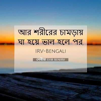Picture 07 - লেবীয়া 13:18 BENIRV - আর শরীরের - Bible Verse Picture