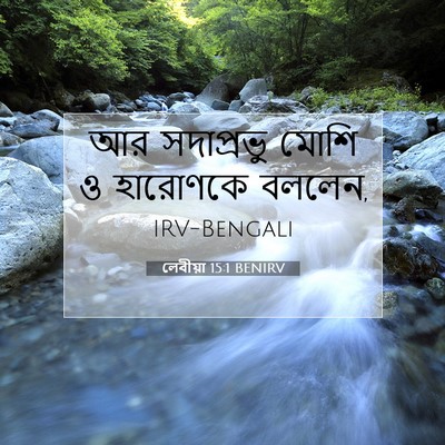 Picture 07 - লেবীয়া 15:1 BENIRV - আর সদাপ্রভু মোশি ও - Bible Verse Picture
