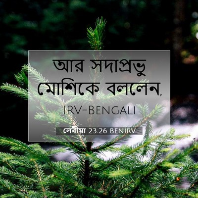 Picture 07 - লেবীয়া 23:26 BENIRV - আর সদাপ্রভু - Bible Verse Picture