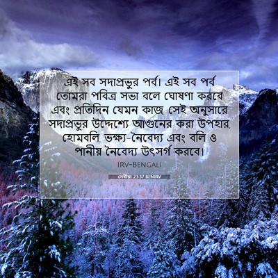 Picture 07 - লেবীয়া 23:37 BENIRV - এই সব সদাপ্রভুর - Bible Verse Picture