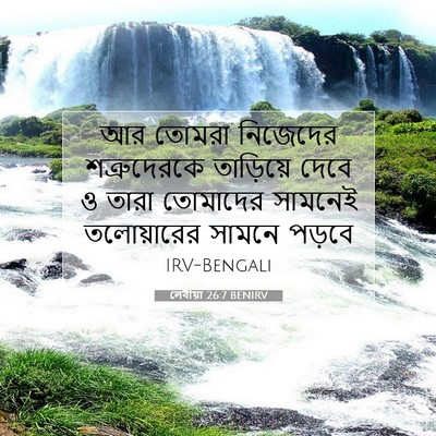 Picture 07 - লেবীয়া 26:7 BENIRV - আর তোমরা নিজেদের - Bible Verse Picture