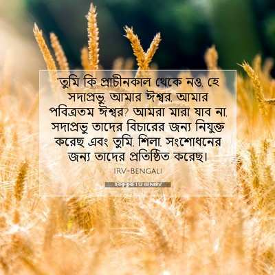 Picture 07 - হবক্কুক 1:12 BENIRV - “তুমি কি - Bible Verse Picture