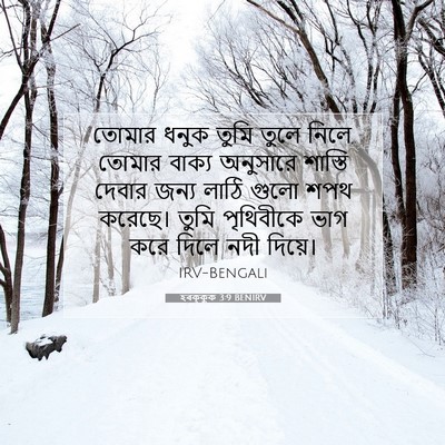 Picture 07 - হবক্কুক 3:9 BENIRV - তোমার ধনুক তুমি - Bible Verse Picture