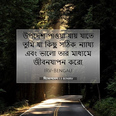 Picture 07 - হিতোপদেশ 1:3 BENIRV - উপদেশ পাওয়া যায় - Bible Verse Picture