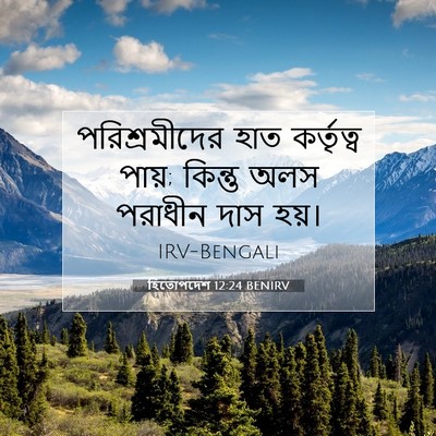 Picture 07 - হিতোপদেশ 12:24 BENIRV - পরিশ্রমীদের হাত - Bible Verse Picture