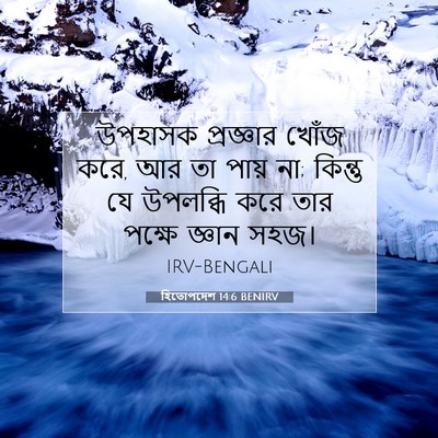 Picture 07 - হিতোপদেশ 14:6 BENIRV - উপহাসক প্রজ্ঞার - Bible Verse Picture