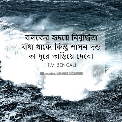Picture 07 - হিতোপদেশ 22:15 BENIRV - বালকের হৃদয়ে - Bible Verse Picture