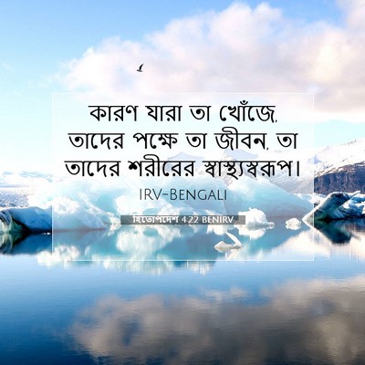 Picture 07 - হিতোপদেশ 4:22 BENIRV - কারণ যারা তা খোঁজে, - Bible Verse Picture