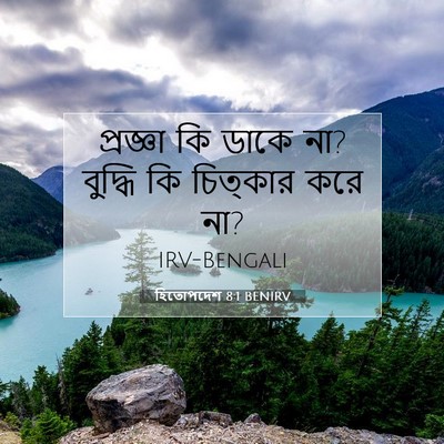 Picture 07 - হিতোপদেশ 8:1 BENIRV - প্রজ্ঞা কি ডাকে না? - Bible Verse Picture