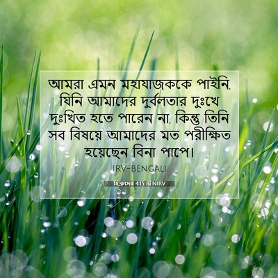 Picture 07 - হিব্রুদের 4:15 BENIRV - আমরা এমন - Bible Verse Picture