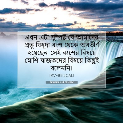 Picture 07 - হিব্রুদের 7:14 BENIRV - এখন এটা সুস্পষ্ট - Bible Verse Picture