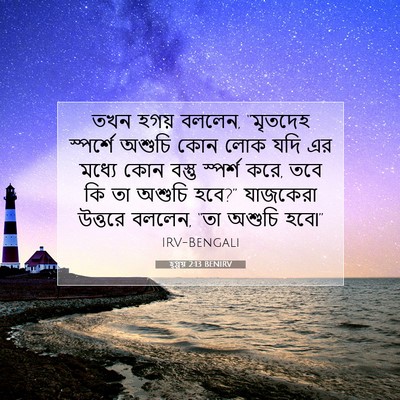 Picture 07 - হ্গ্গয় 2:13 BENIRV - তখন হগয় বললেন, - Bible Verse Picture