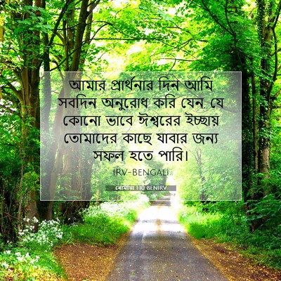 Picture 07 - ৰোমীয়া 1:10 BENIRV - আমার প্রার্থনার - Bible Verse Picture