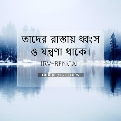 Picture 07 - ৰোমীয়া 3:16 BENIRV - তাদের রাস্তায় - Bible Verse Picture