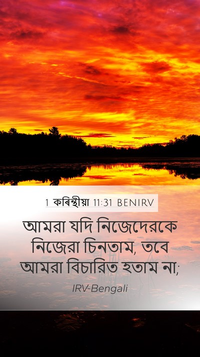 1 কৰিন্থীয়া 11:31 BENIRV Bible Verse Image