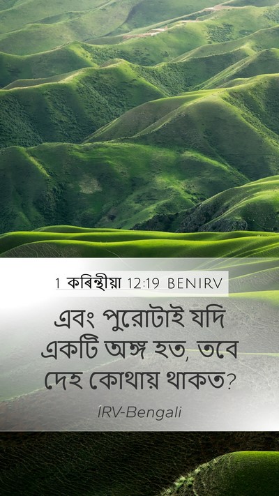 1 কৰিন্থীয়া 12:19 BENIRV Bible Verse Image
