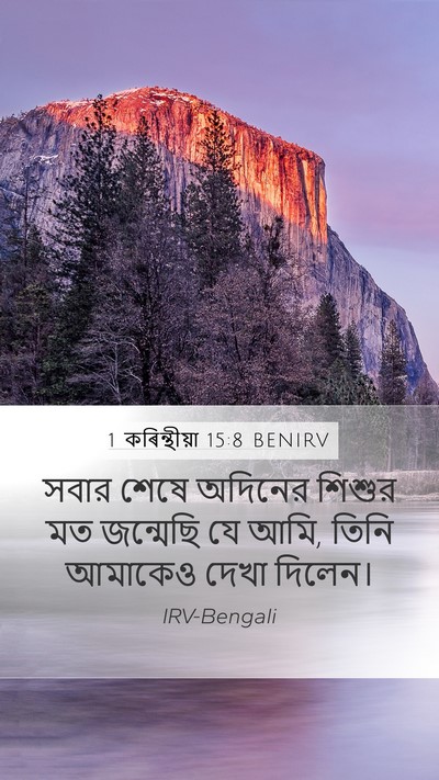 1 কৰিন্থীয়া 15:8 BENIRV Bible Verse Image