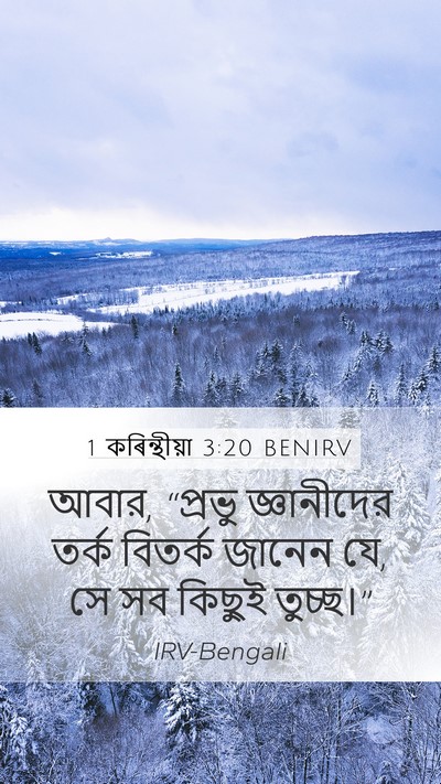 1 কৰিন্থীয়া 3:20 BENIRV Bible Verse Image