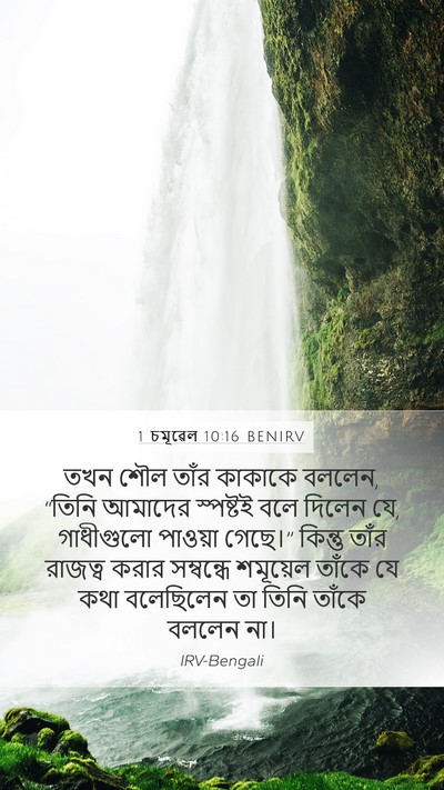1 চমূৱেল 10:16 BENIRV Bible Verse Image