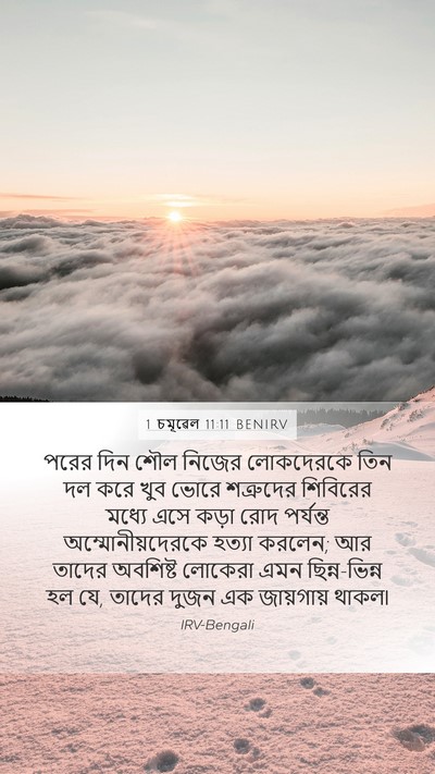 1 চমূৱেল 11:11 BENIRV Bible Verse Image