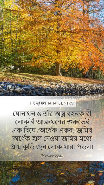1 চমূৱেল 14:14 BENIRV Bible Verse Image