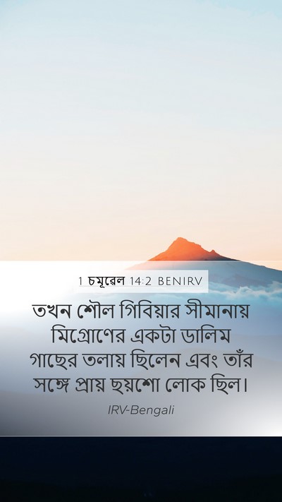 1 চমূৱেল 14:2 BENIRV Bible Verse Image