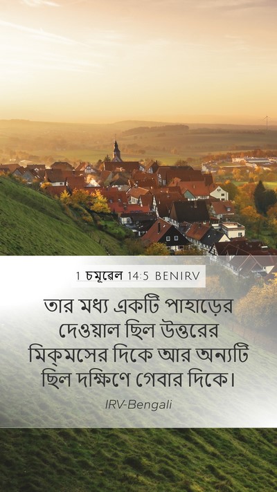 1 চমূৱেল 14:5 BENIRV Bible Verse Image