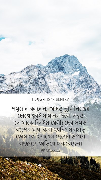 1 চমূৱেল 15:17 BENIRV Bible Verse Image