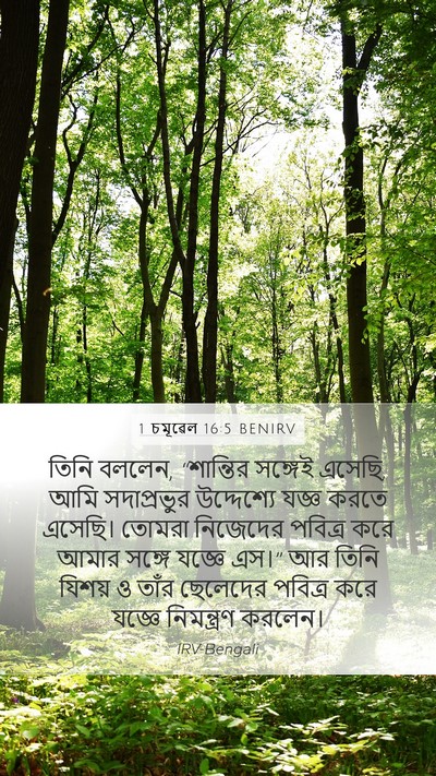 1 চমূৱেল 16:5 BENIRV Bible Verse Image