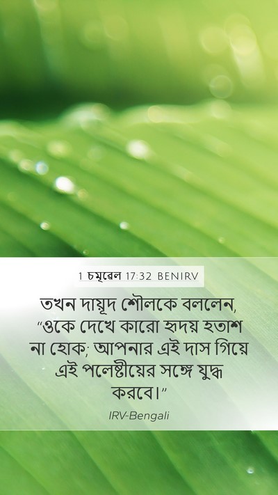 1 চমূৱেল 17:32 BENIRV Bible Verse Image