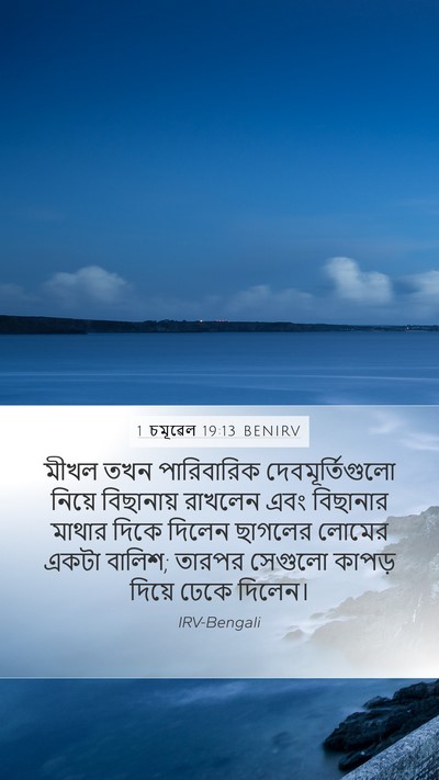 1 চমূৱেল 19:13 BENIRV Bible Verse Image