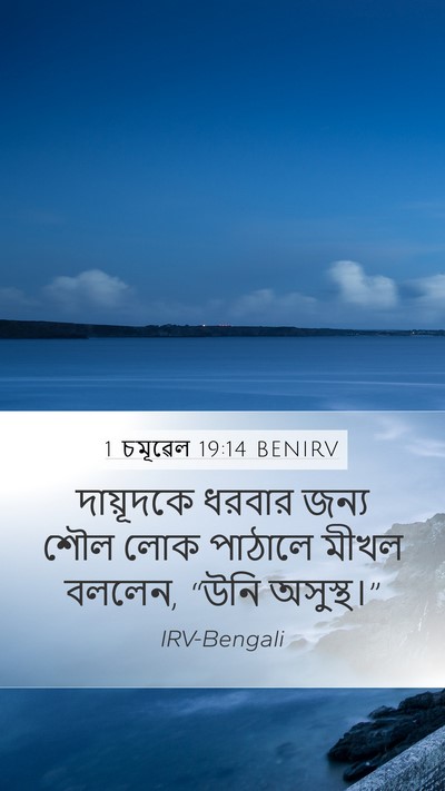 1 চমূৱেল 19:14 BENIRV Bible Verse Image