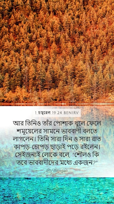 1 চমূৱেল 19:24 BENIRV Bible Verse Image