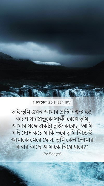 1 চমূৱেল 20:8 BENIRV Bible Verse Image