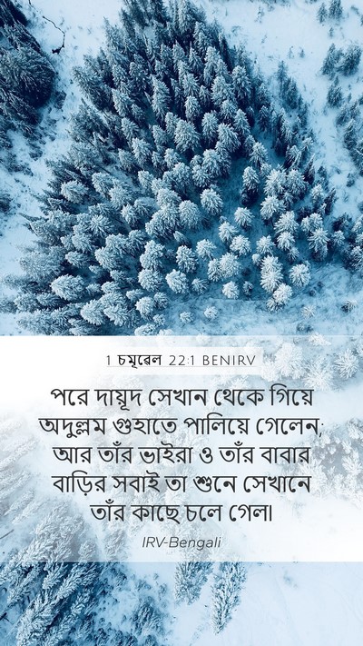1 চমূৱেল 22:1 BENIRV Bible Verse Image