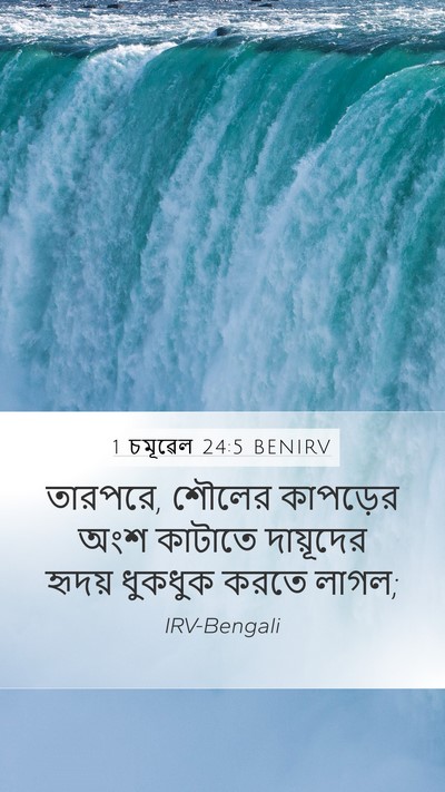 1 চমূৱেল 24:5 BENIRV Bible Verse Image