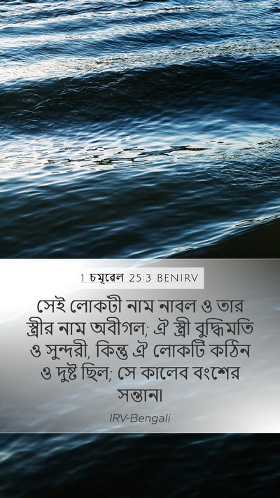 1 চমূৱেল 25:3 BENIRV Bible Verse Image