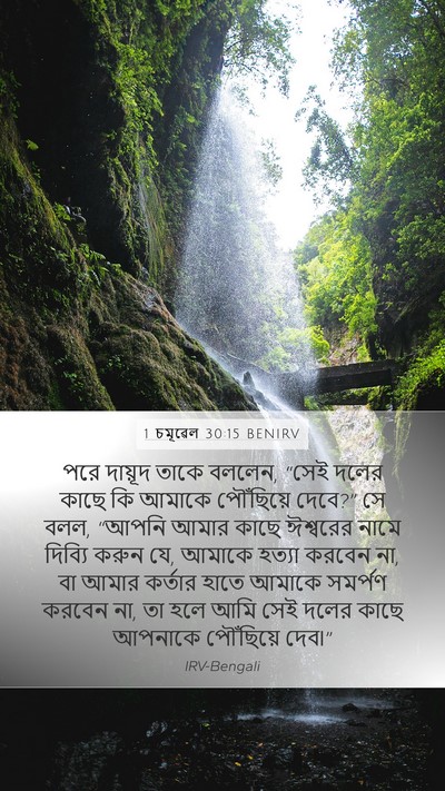 1 চমূৱেল 30:15 BENIRV Bible Verse Image