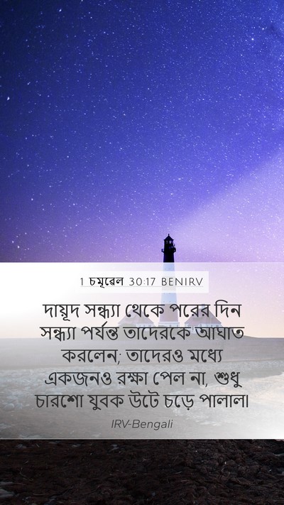 1 চমূৱেল 30:17 BENIRV Bible Verse Image