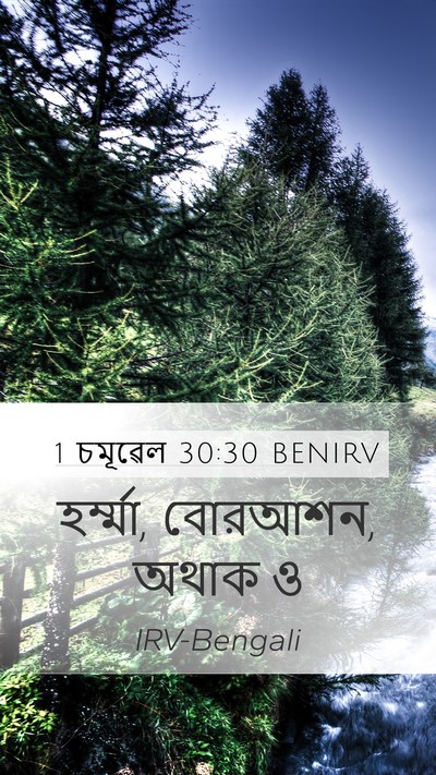 1 চমূৱেল 30:30 BENIRV Bible Verse Image